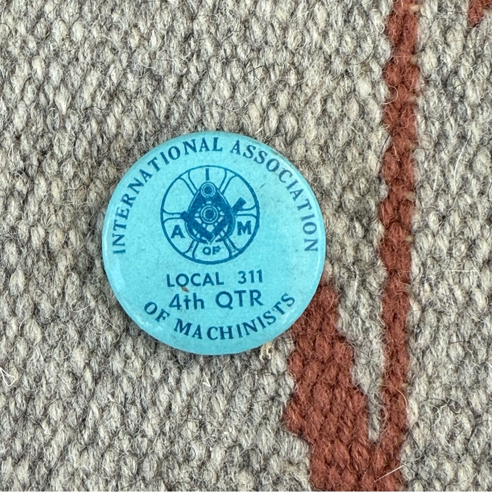 Blue International Association of Machinists Token